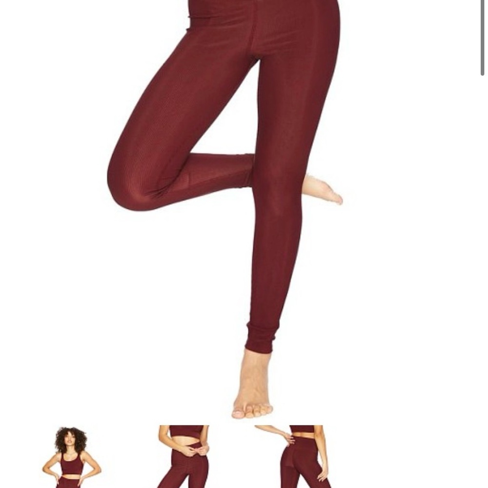 Beach Riot Burgundy Leggings - Picture 3 of 4